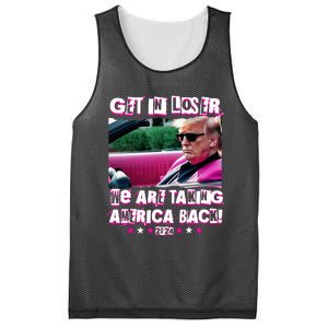 Get In Loser We Are Taking America Back Trump 2024 Mesh Reversible Basketball Jersey Tank