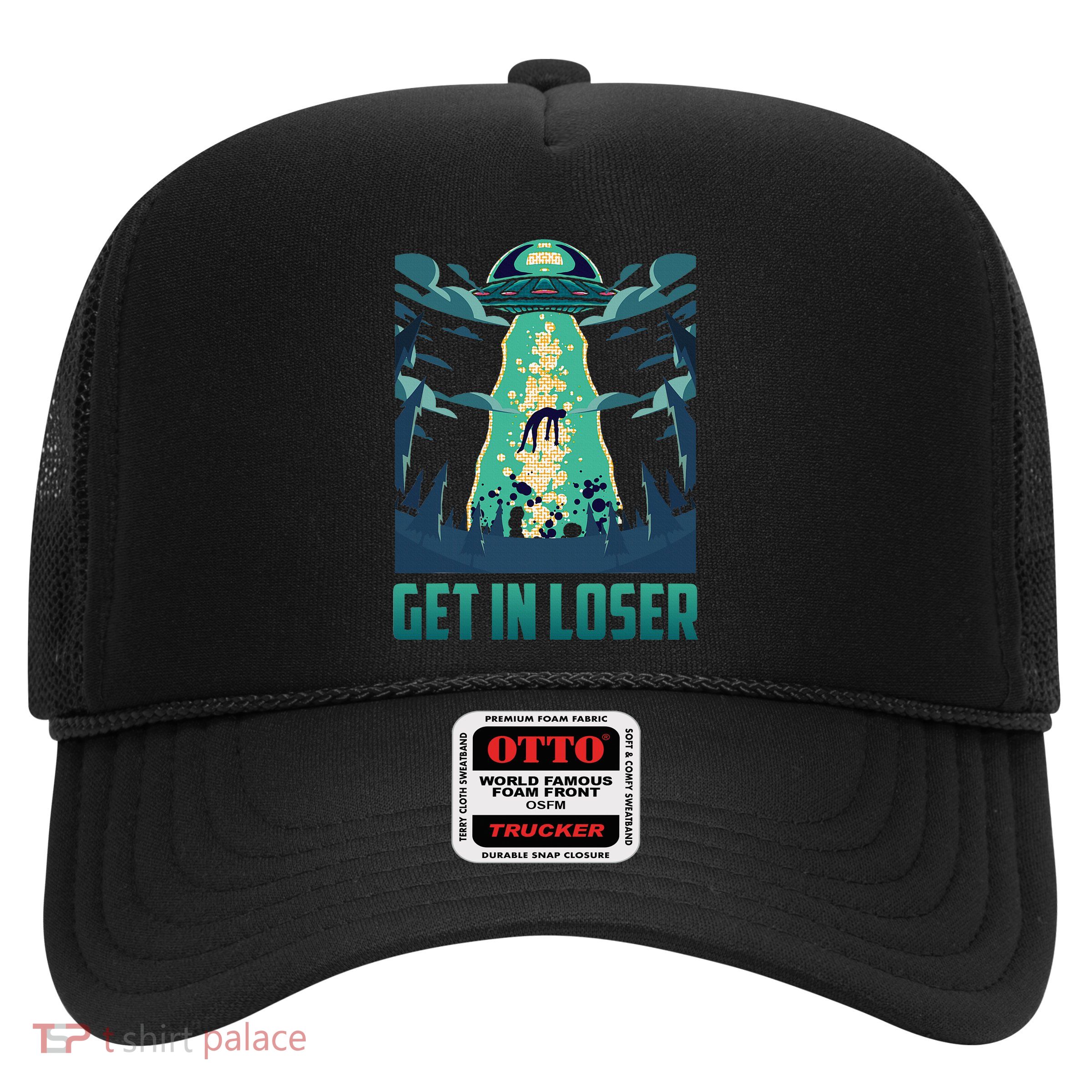 Get In Loser Funny Ufo Alien Trucker Hat
