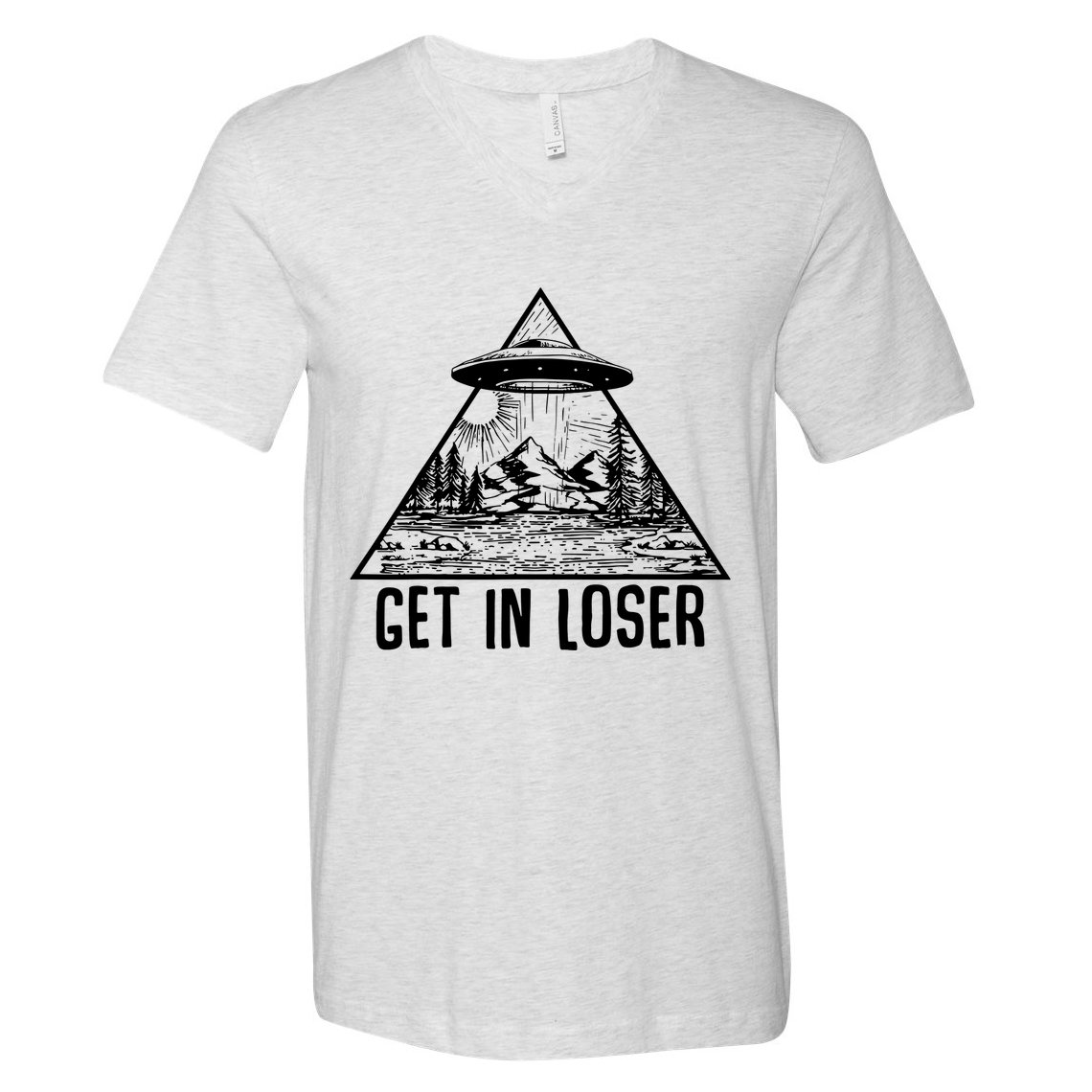 Get In Loser Alien V-Neck T-Shirt