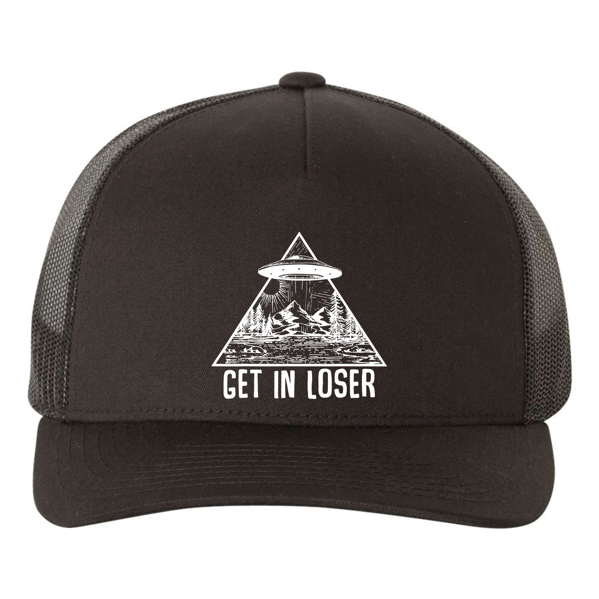 Get In Loser Alien Yupoong Adult 5-Panel Trucker Hat