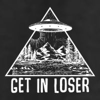 Get In Loser Alien Golf Towel