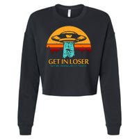 Get In Loser We're Doing Butt Stuff Cropped Pullover Crew