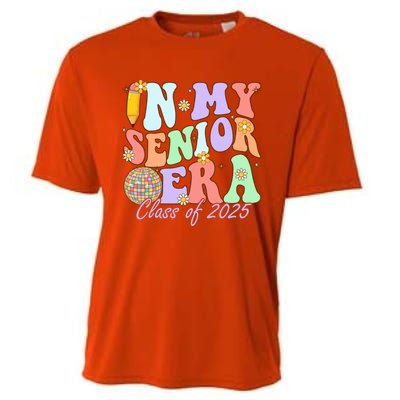 Groovy In My Senior Era Class Of 2025 Graduate Senior 2025 Funny Gift Cooling Performance Crew T-Shirt