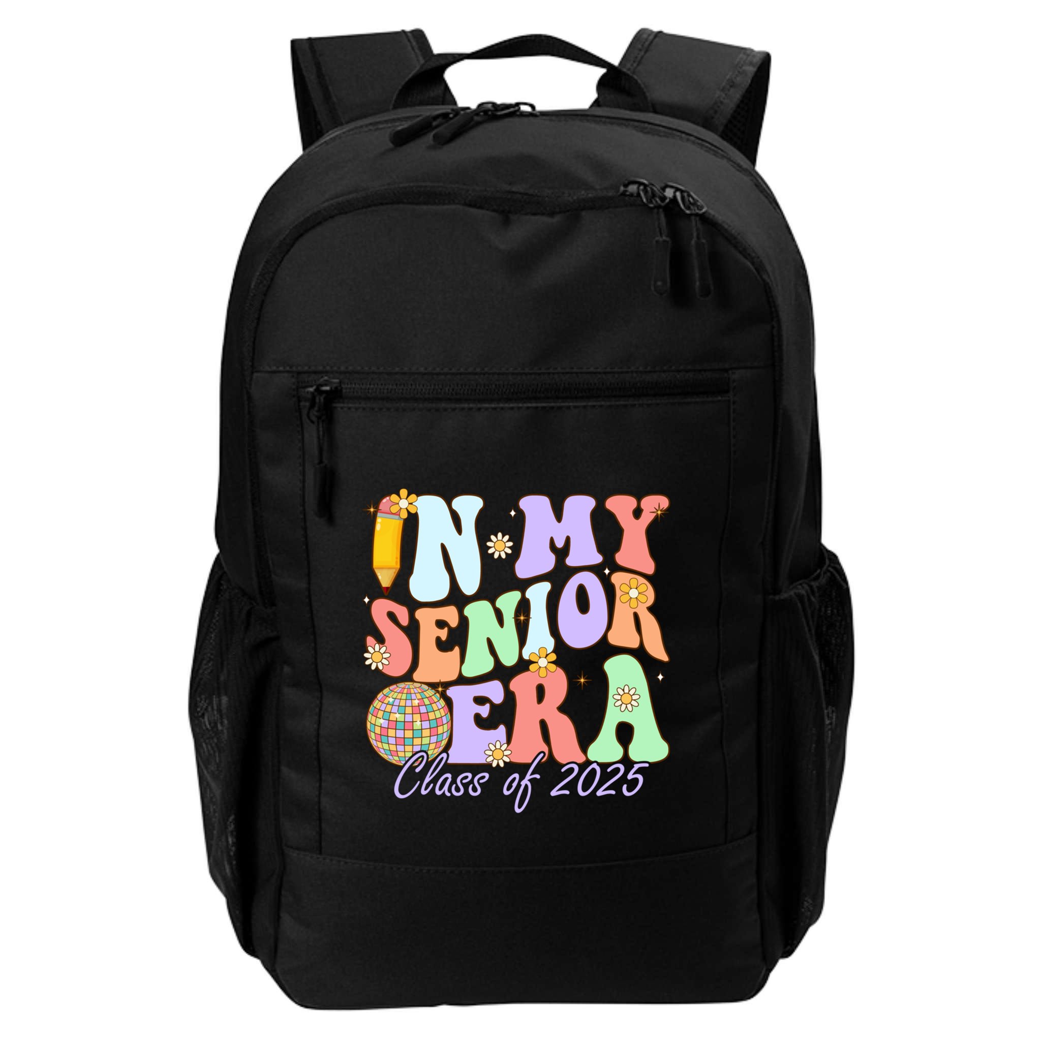 Groovy In My Senior Era Class Of 2025 Graduate Senior 2025 Funny Gift Backpack