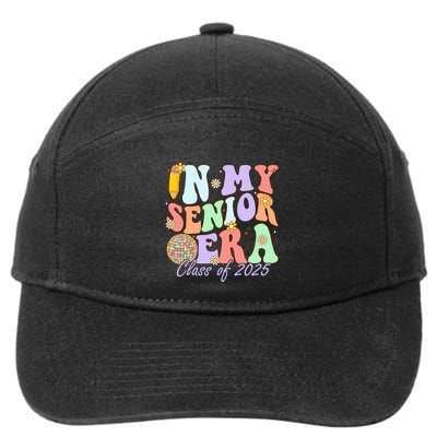 Groovy In My Senior Era Class Of 2025 Graduate Senior 2025 Funny Gift 7-Panel Snapback Hat