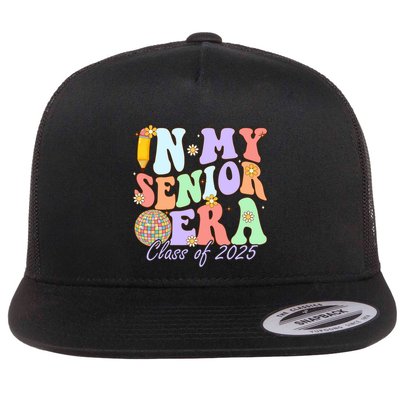 Groovy In My Senior Era Class Of 2025 Graduate Senior 2025 Funny Gift Flatbill Hat