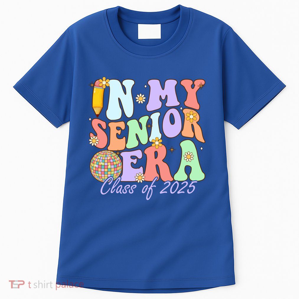 Groovy In My Senior Era Class Of 2025 Graduate Senior 2025 Funny Gift Tall T-Shirt
