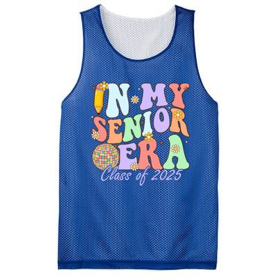 Groovy In My Senior Era Class Of 2025 Graduate Senior 2025 Funny Gift Mesh Reversible Basketball Jersey Tank