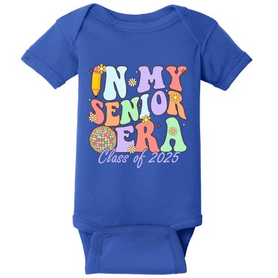 Groovy In My Senior Era Class Of 2025 Graduate Senior 2025 Funny Gift Baby Bodysuit