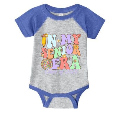 Groovy In My Senior Era Class Of 2025 Graduate Senior 2025 Funny Gift Infant Baby Jersey Bodysuit