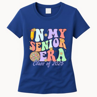Groovy In My Senior Era Class Of 2025 Graduate Senior 2025 Funny Gift Womens T-Shirt
