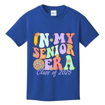 Groovy In My Senior Era Class Of 2025 Graduate Senior 2025 Funny Gift Kids T-Shirt