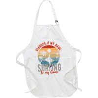 Grandpa Is My Name Surfing Is My Game Apron