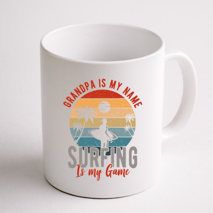 Grandpa Is My Name Surfing Is My Game Mug