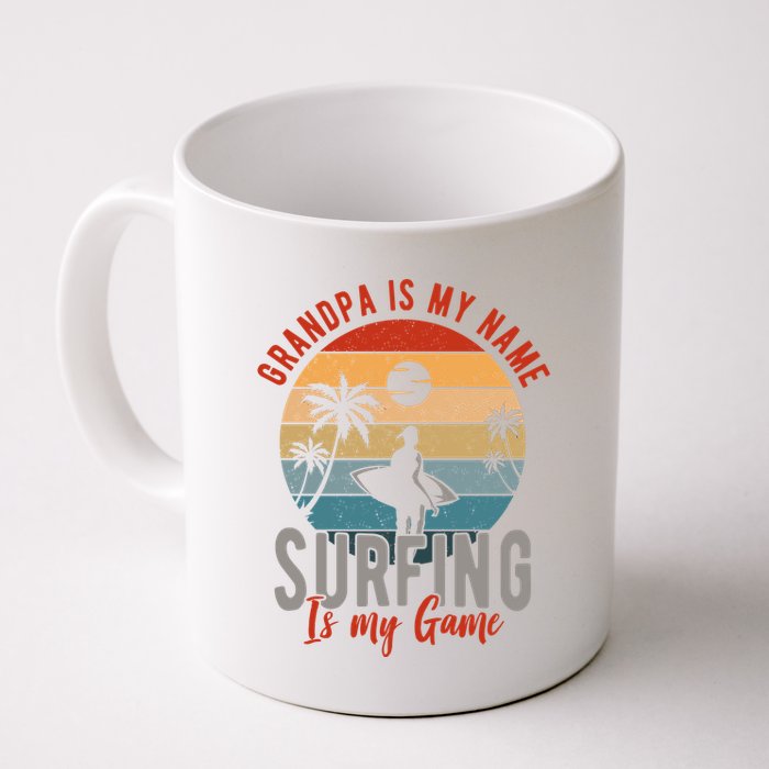 Grandpa Is My Name Surfing Is My Game Mug
