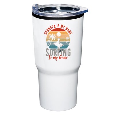 Grandpa Is My Name Surfing Is My Game Tumbler