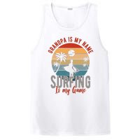 Grandpa Is My Name Surfing Is My Game PosiCharge Competitor Tank