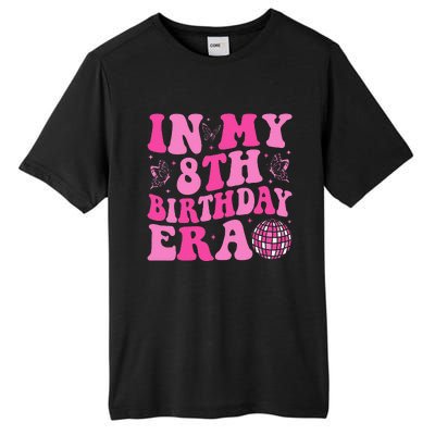 Groovy In My 8th Birthday Era Eight 8 Years Old Birthday Tall Fusion ChromaSoft Performance T-Shirt