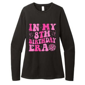 Groovy In My 8th Birthday Era Eight 8 Years Old Birthday Womens CVC Long Sleeve Shirt