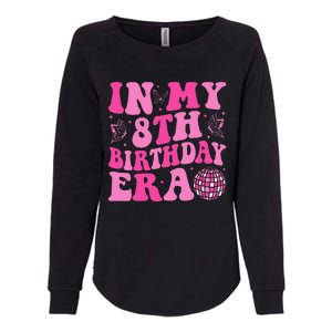 Groovy In My 8th Birthday Era Eight 8 Years Old Birthday Womens California Wash Sweatshirt