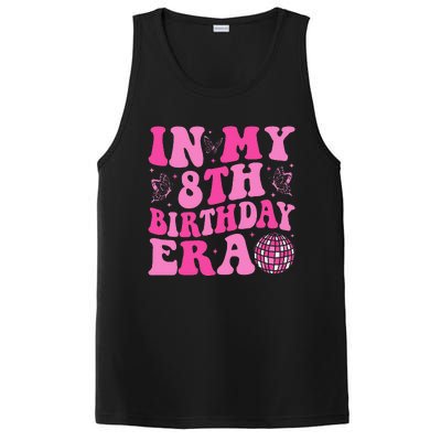 Groovy In My 8th Birthday Era Eight 8 Years Old Birthday PosiCharge Competitor Tank