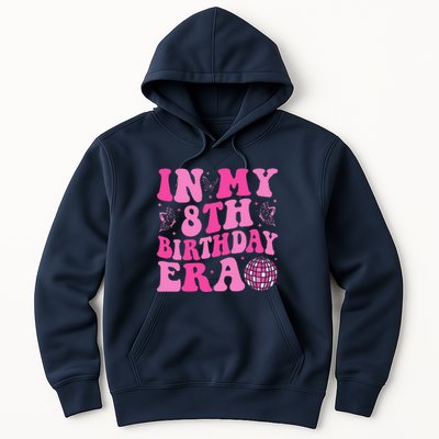 Groovy In My 8th Birthday Era Eight 8 Years Old Birthday Hoodie