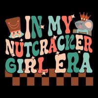 Groovy In My Nutcracker Era Funny Christmas Holiday Flat Bill Trucker Hat