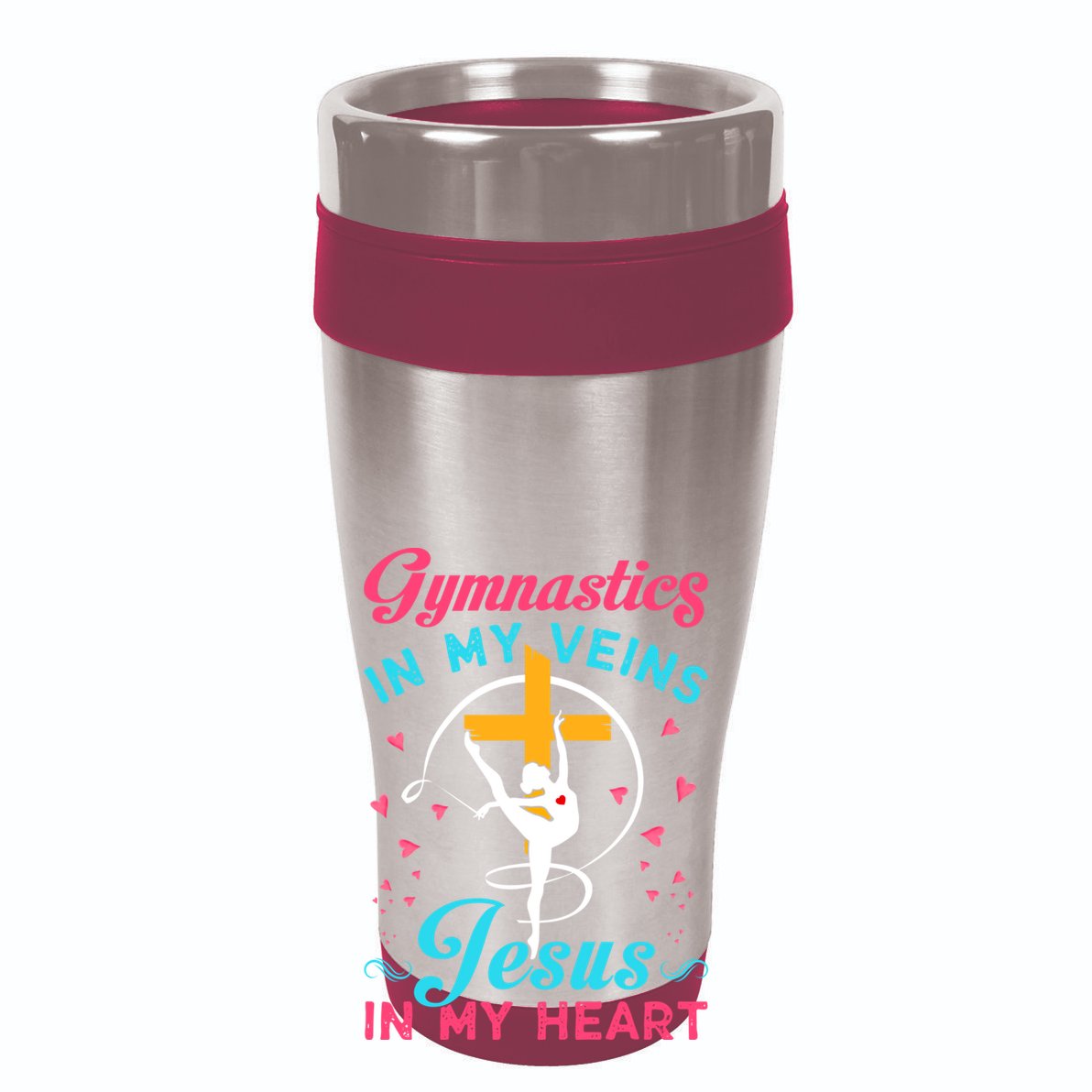 Gymnastics In My Veins Jesus In My Heart Funny Gift Impact Tech Backpack