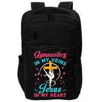 Gymnastics In My Veins Jesus In My Heart Funny Gift Impact Tech Backpack