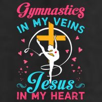 Gymnastics In My Veins Jesus In My Heart Funny Gift Hat