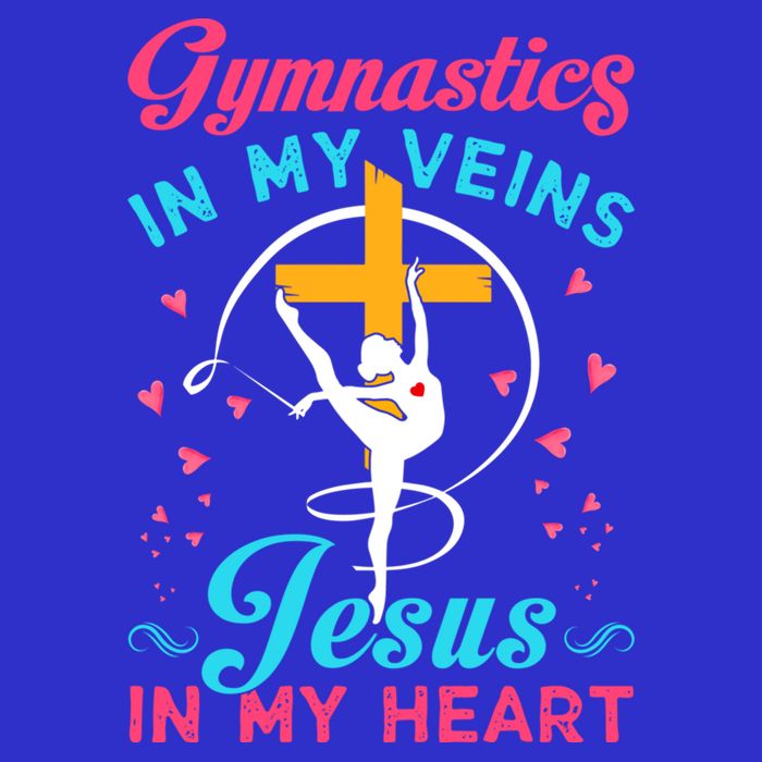 Gymnastics In My Veins Jesus In My Heart Funny Gift 16 in Basic Backpack