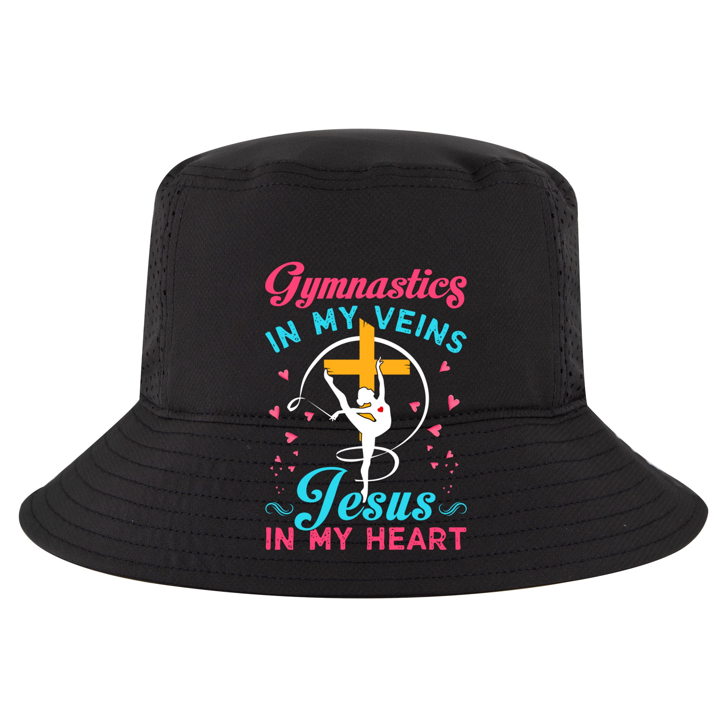 Gymnastics In My Veins Jesus In My Heart Funny Gift Vector Backpack