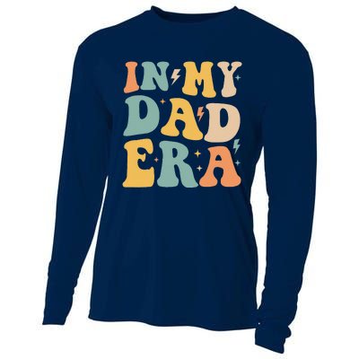 Groovy In My Dad Era Funny Dad Father Daddy Era Cooling Performance Long Sleeve Crew