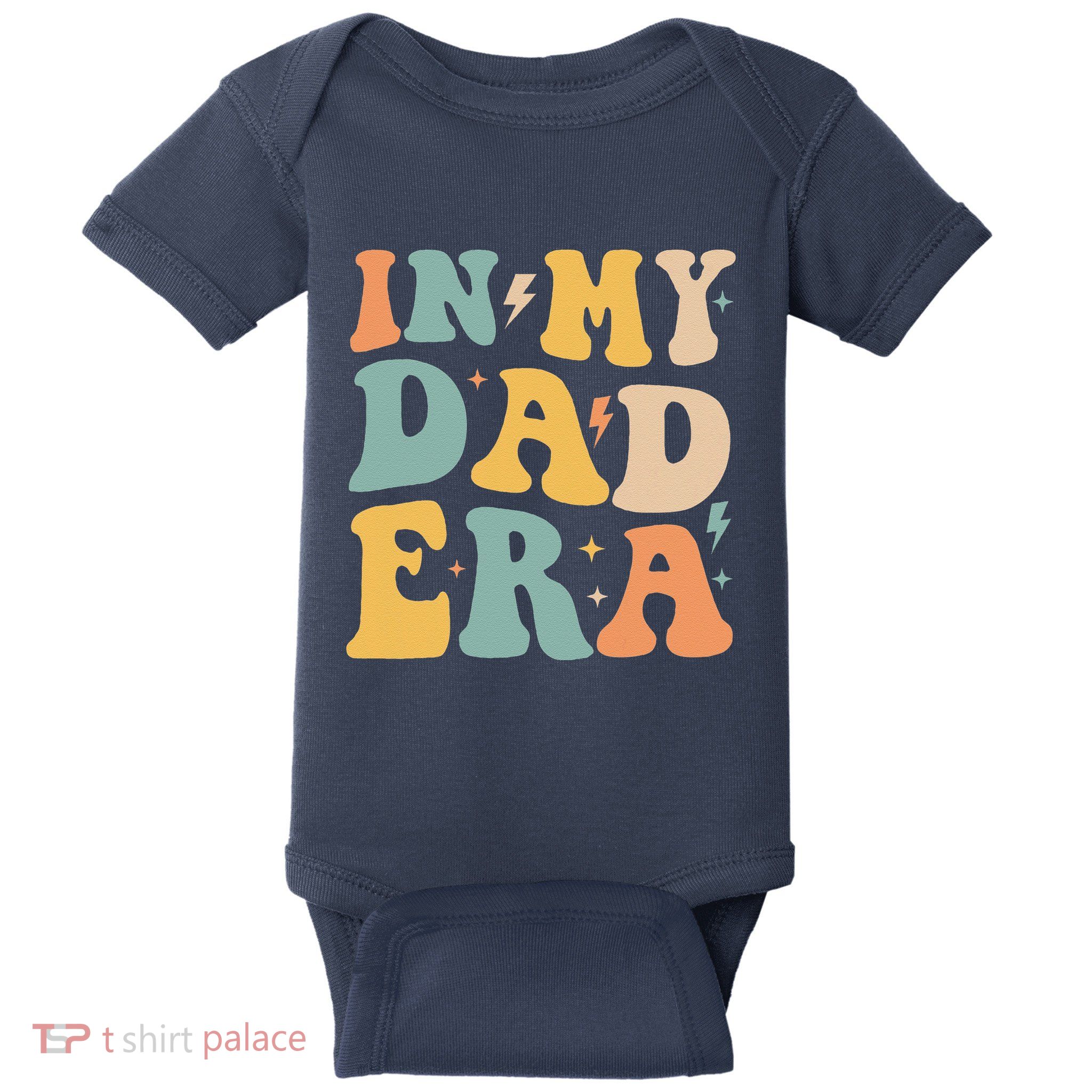 Groovy In My Dad Era Funny Dad Father Daddy Era Baby Bodysuit