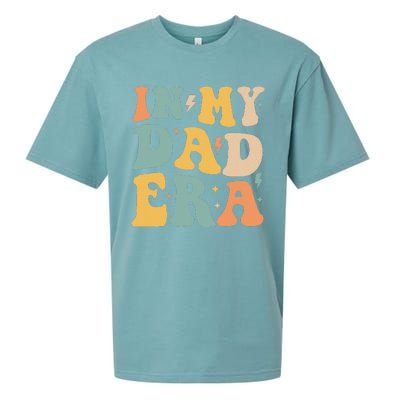 Groovy In My Dad Era Funny Dad Father Daddy Era Sueded Cloud Jersey T-Shirt