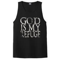 God Is My Refuge Jesus Christian Bible PosiCharge Competitor Tank