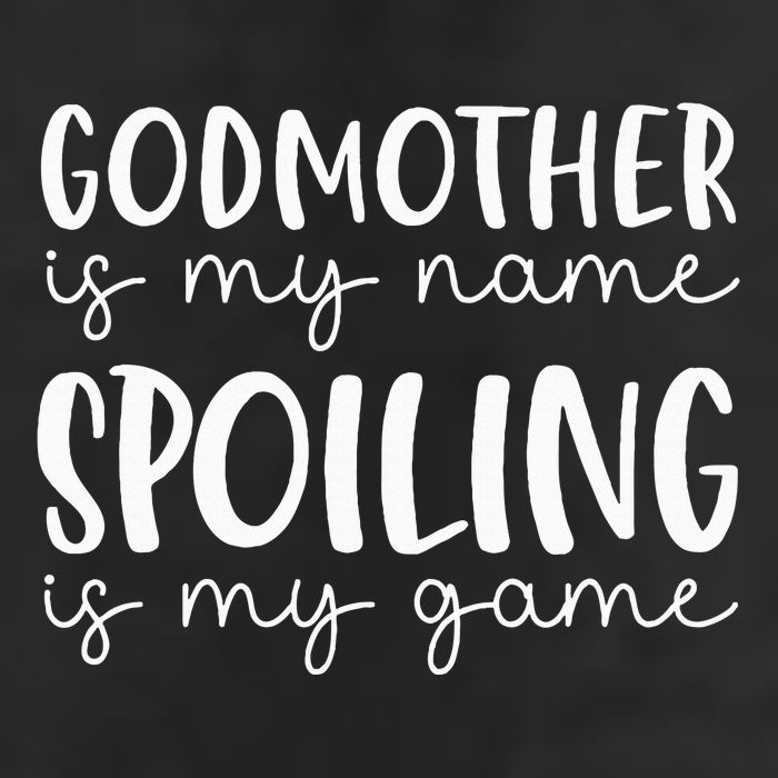 Godmother Is My Name Spoiling Is My Game Funny Godmother 7 Panel Mesh Trucker Snapback Hat