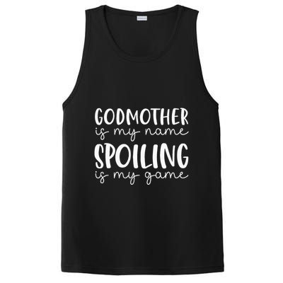 Godmother Is My Name Spoiling Is My Game Funny Godmother PosiCharge Competitor Tank