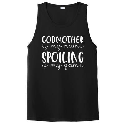 Godmother Is My Name Spoiling Is My Game Funny Godmother PosiCharge Competitor Tank