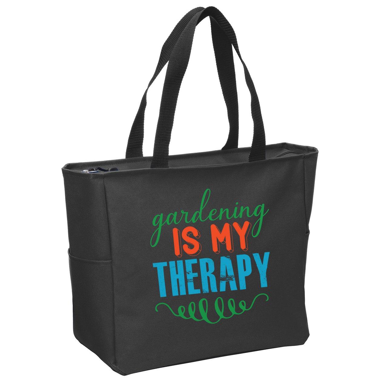 Gardening Is My Therapy Zip Tote Bag