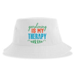 Gardening Is My Therapy Sustainable Bucket Hat