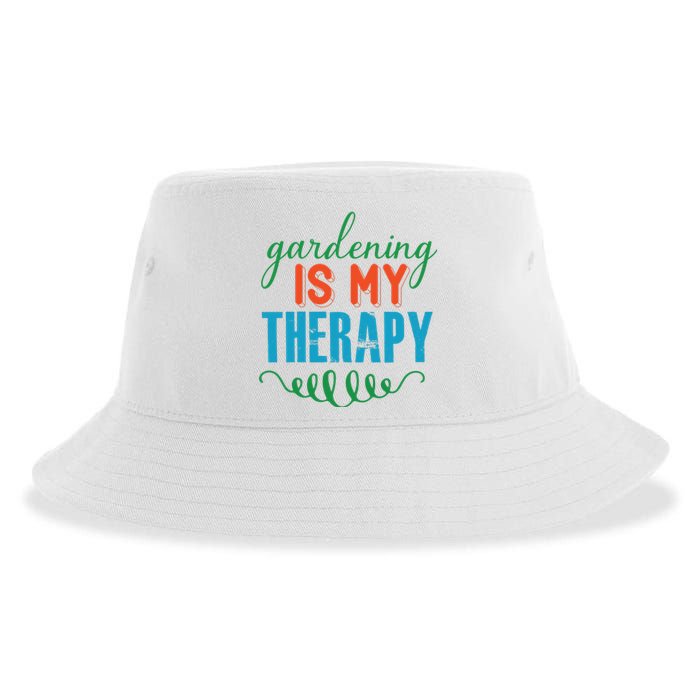 Gardening Is My Therapy Sustainable Bucket Hat