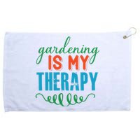 Gardening Is My Therapy Grommeted Golf Towel