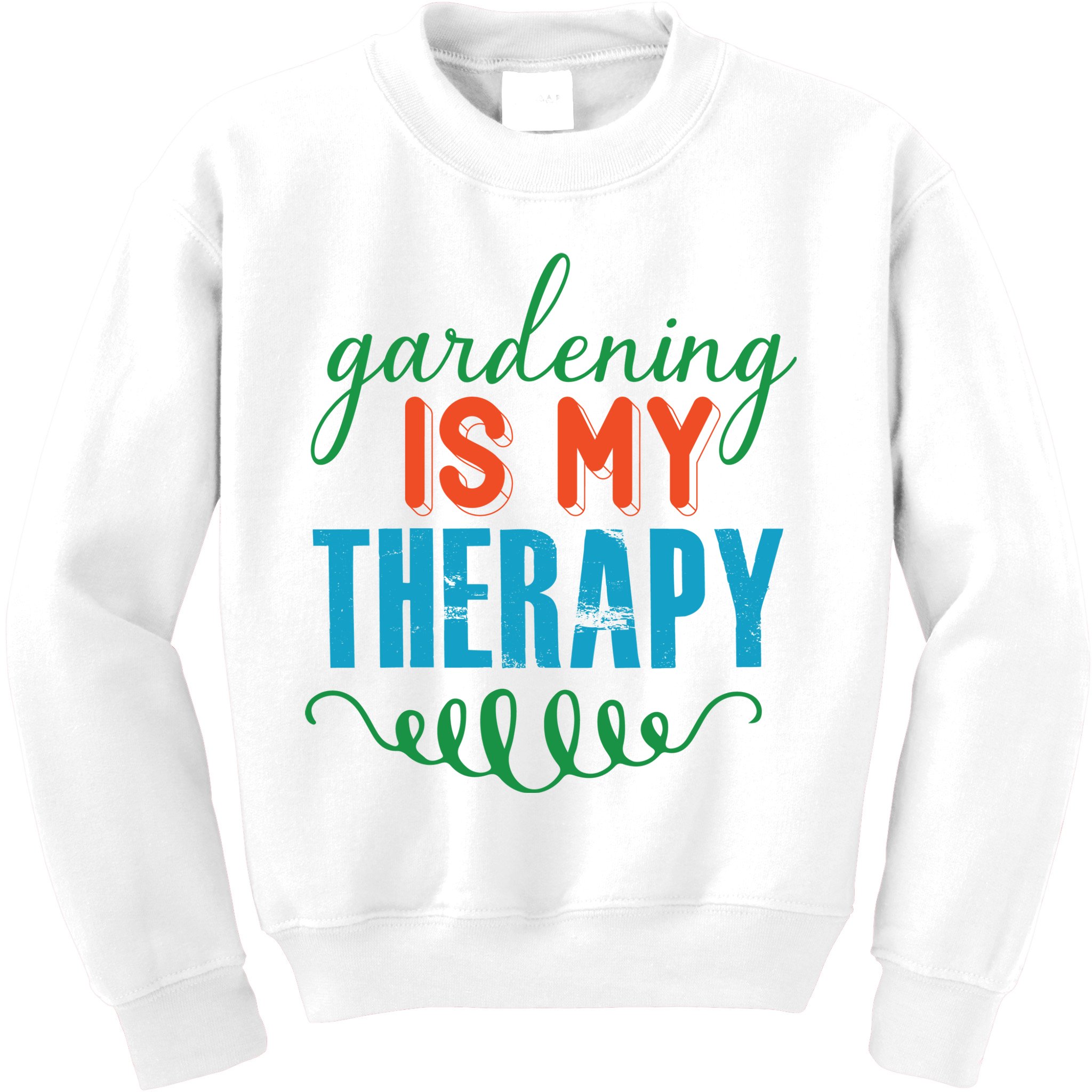 Gardening Is My Therapy Kids Sweatshirt
