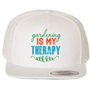 Gardening Is My Therapy Wool Snapback Cap