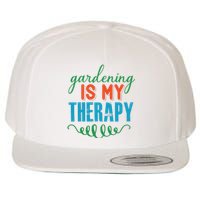 Gardening Is My Therapy Wool Snapback Cap