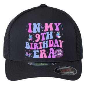 Groovy In My 9th Birthday Era Nine 9 Years Old Birthday Flexfit Unipanel Trucker Cap