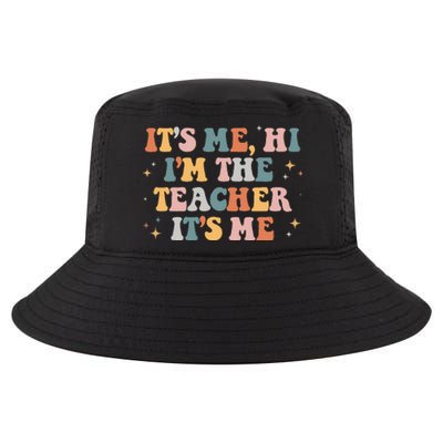 Groovy Its Me Hi Im The Teacher It’s Me Funny Teacher Quote Cool Comfort Performance Bucket Hat