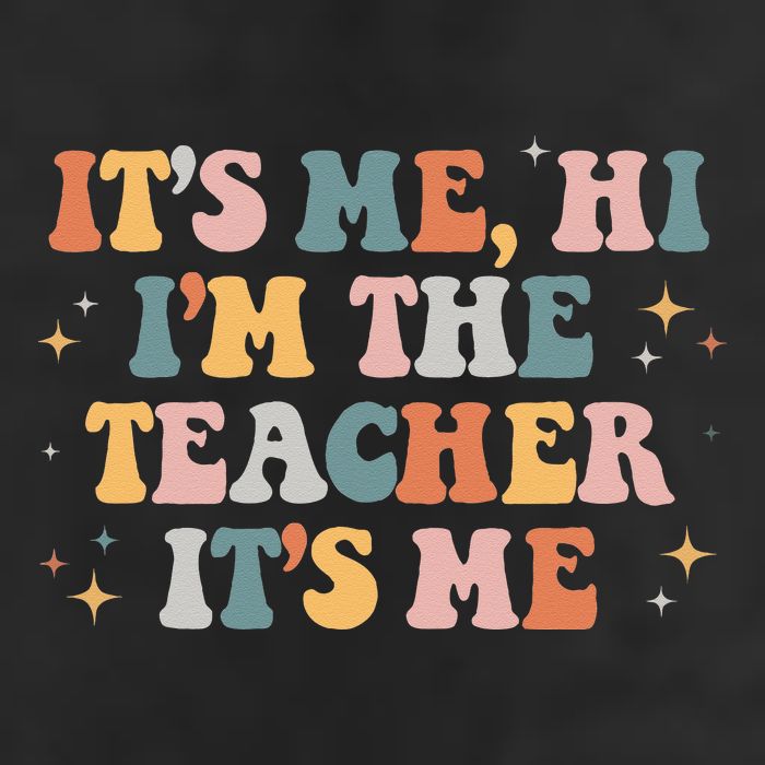 Groovy Its Me Hi Im The Teacher It’s Me Funny Teacher Quote Cool Comfort Performance Bucket Hat