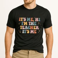 Groovy Its Me Hi Im The Teacher It’s Me Funny Teacher Quote Cooling Performance Crew T-Shirt